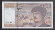 FRANCE 20 Francs "DEBUSSY.Alphabet A.054" -