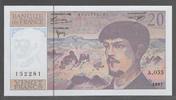 FRANCE 20 Francs "DEBUSSY.Alphabet A.055" -
