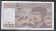 FRANCE 20 Francs "DEBUSSY.Alphabet A.055" -