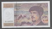 FRANCE 20 Francs "DEBUSSY.Alphabet K.059" -