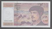 FRANCE 20 Francs "DEBUSSY.Alphabet A.060" -