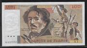 FRANCE 100 Francs DELACROIX. Alphabet: A.1 . -