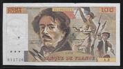 100 Francs 1978 FRANCE  DELACROIX. Alphabet: A.3  sehr schön