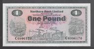 NORTHERN IRLAND 1 Pound 01.08.1978 Northern Bank Limited. Serie: C . fast unzirkuliert