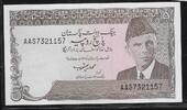 PAKISTAN. Mohammed Ali Jinnah. Serie: AAS . 5 Rupees (1993) Gutes vorzüglich (Pin Löcher, der Zentralbank)