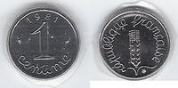 FRANCE 1 Centime Épi (de blé, Weizenähren) . -