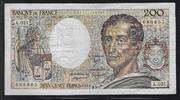 FRANCE 200 Francs MONTESQUIEU. Alphabet: A.021 . -