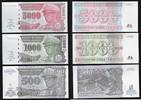 ZAÏRE. 500, 1000, 5000 Nouveaux Zaïres Maréchal Mobutu Sese Seko. 3 Notes . -