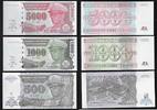 ZAÏRE. 500, 1000, 5000 Nouveaux Zaïres Maréchal Mobutu Sese Seko. 3 Notes . -