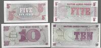 UNITED KINGDOM . GRANDE BRETAGNE. 5 et 10 New Pence. British armed forces . -