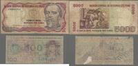 PERÚ/PÉROU. 100 et 5000 Soles de Oro. 2 NOTES. Le 100 est un tract politique. Die 100 ist ein politisches Flugblatt . -