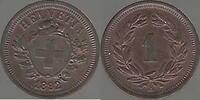 SVIZRA, SVIZZERA, SUISSE, SCHWEIZ. 1 Rappen. -