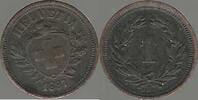 SVIZRA, SVIZZERA, SUISSE, SCHWEIZ. 1 Rappen. -