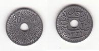 France/Tunisie 20 centimes TUNISIE 20 centimes 1942 (Zinc)