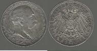 DEUTSCHLAND/ALLEMAGNE. 2 Mark .Frédéric Ier, grand-duc de Bade . -