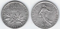 FRANCE 50 Centimes Semeuse de O.Rity . -