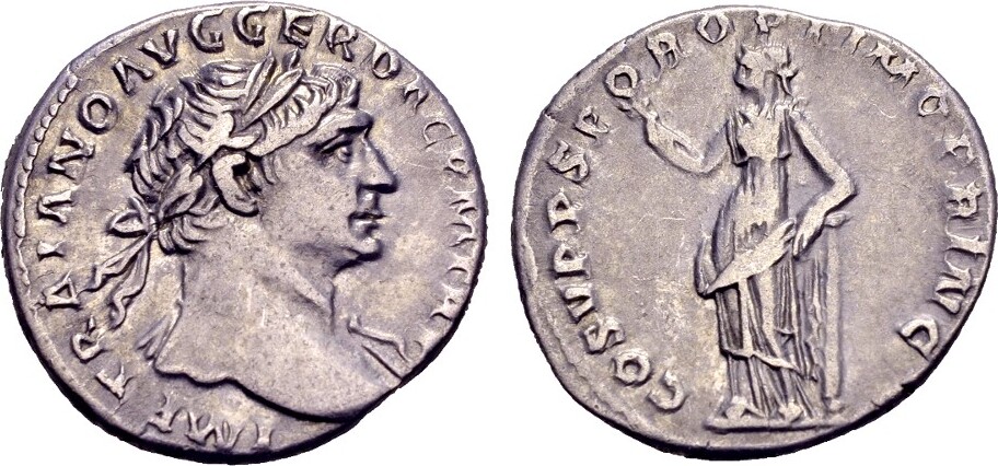 Roman Imperial Denarius Traianus 98-117, AR Denar (18mm, 3,20 gram) Rom ...
