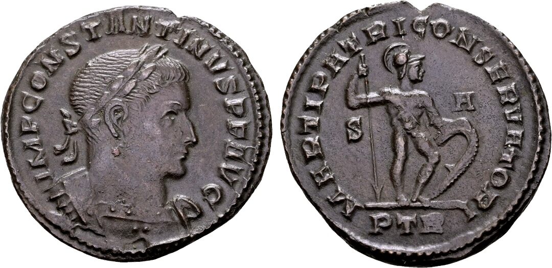 Roman Imperial Constantinus I. 307-337, AE Follis (26 mm, 6.84 gram ...