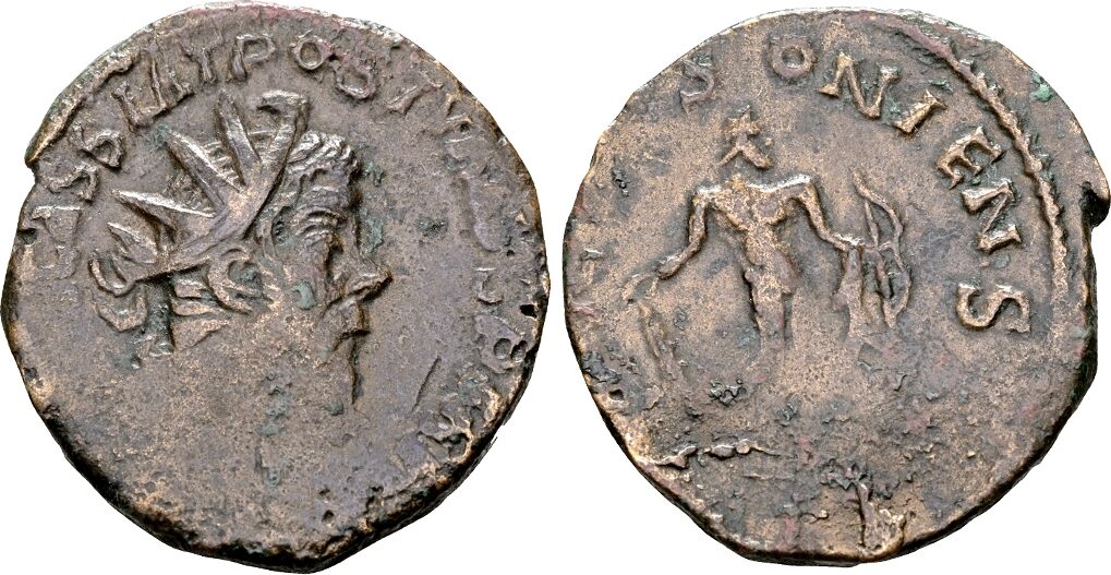 Roman Imperial Postumus 260-269. AE Double Sestertius (30 mm