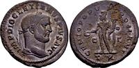 Roman Imperial  Diocletian PIVS 284-305, AE Silbersud Follis (28mm, 9,65 gram) Trier 296-297 SS+