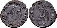 Roman Imperial  Galerius 305-311, AE Follis (27mm, 8,15 gram) Ticinum c. 305 SS/VZ