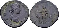 Roman Imperial Sestertius Lucilla, Frau des Lucius Verus 161-169. AE Sesterz (32 mm, 24.13 gr.) Rom -