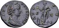 Roman Imperial Sestertius Diva Faustina I, Frau des Antoninus Pius 138-161. AE Sesterz Rom -