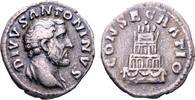 Roman Imperial Denarius Divus Antoninus Pius, AR Denar (17 mm, 3.11 gram) Rom -