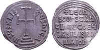 Byzantine  Leo V., mit Constantin, 813-820, AR Miliaresion Constantinopolis SS+