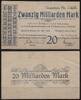   NOTGELD GERSFELD, Kreiskommunalkasse, 20 Milliarden Mark, 26.10.1923,  29,90 EUR  zzgl. 3,60 EUR Versand