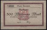   NOTGELD HERSFELD, Stadt, 500 Millionen Mark, 23.10.1923,  29,90 EUR  zzgl. 3,60 EUR Versand