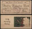   NOTGELD WITZENHAUSEN, Kreis, 50 Milliarden Mark, 31.10.1923,  79,90 EUR  zzgl. 3,60 EUR Versand