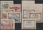   4 x NOTGELD HERSFELD, Stadt, 1- 20 Mark, 04.11.1918,  11,90 EUR  zzgl. 3,60 EUR Versand