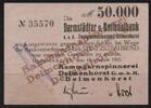  NOTGELD DELMENHORST, Kammgarnspinnerei, 50 Tausend Mark, 13.08.1923,  69,90 EUR  zzgl. 3,60 EUR Versand
