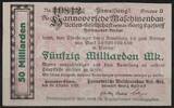   NOTGELD HANNOVER-LINDEN, HANOMAG / Hannoversche Maschinenbau-AG  19,90 EUR  zzgl. 3,60 EUR Versand
