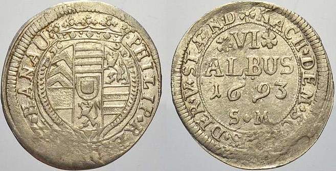 HanauLichtenberg 6 Albus 1693 Philipp Reinhard 16751712. Kl