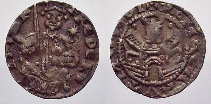 Aachen Denar Friedrich I. Barbarossa 1152-1190. Sehr schön+ mit schöner ...