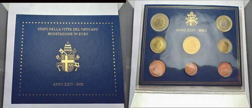 Vatikan 3, 88 Euro 2002 Stempelglanz