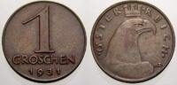 Österreich 1 Groschen Erste Republik 1918-1938.
