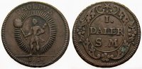 Schweden 1 Daler Silvermynt Karl XII. 1697-1718.