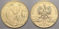 Polen-Republik 1990 bis Heute 2 Zlote (Borsuk) Republik Polen seit 1990. -