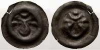 Mecklenburg, Fürstentum, seit 1348 Herzogtum Stierkopfbrakteat Um 13. Jahrhundert.