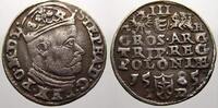 Polen 3 Gröscher 1 Stephan Báthory 1576-1586.