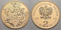 Polen-Republik 1990 bis Heute 2 Zlote (EM 2012 Republik Polen seit 1990. Unzirkuliert