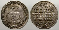 Stolberg-Stolberg 1/48 Taler (Halber Groschen) Christoph Friedrich und Jost Christian 1704-1738.