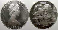 Gibraltar 1 Crown Elizabeth II. seit 1952.