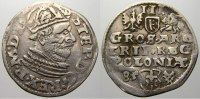 Polen 3 Gröscher 1 Stephan Báthory 1576-1586.