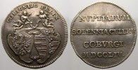 Sachsen-Coburg-Saalfeld Silberabschlag des Dukaten Franz Josias 1745-1764.