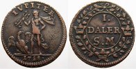 Schweden 1 Daler Silvermynt Karl XII. 1697-1718.