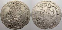 Polen 6 Gröscher 1 Johann Casimir 1649-1668.